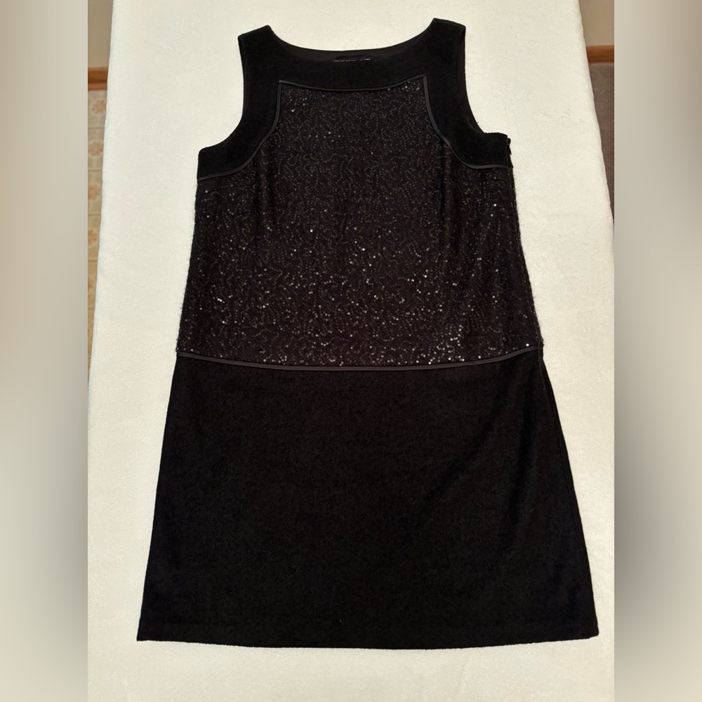 LOFT Women’s Black Wool Sleeveless Dress Size 12